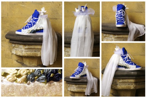 Puma Suede Mid x Tiffany Baron in blau (Royal Wedding Edition)